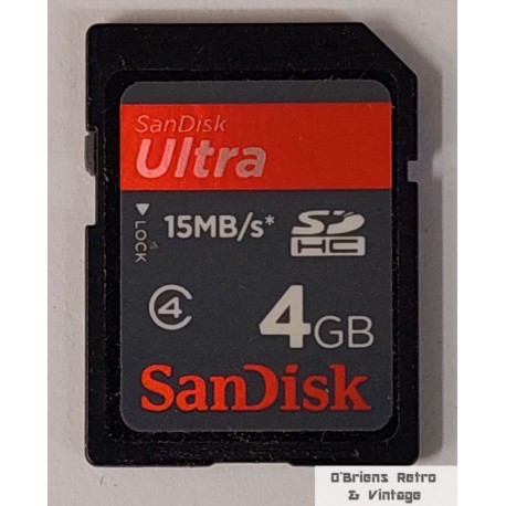 SanDisk Ultra SDHC 4 GB - Minnekort - Memory Card