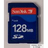 SanDisk SD Card 128 MB - Minnekort - Memory Card