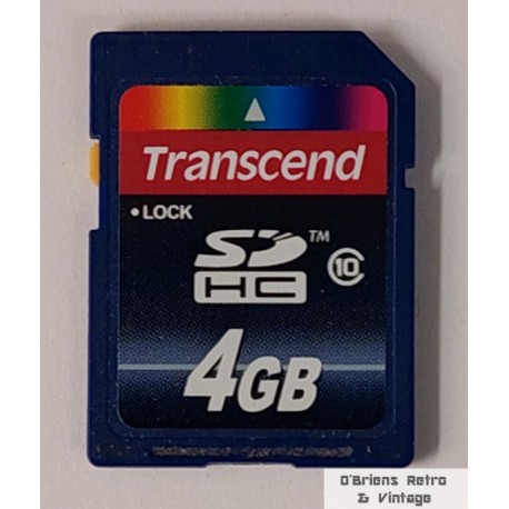 Transcend SDHC 4 GB - Minnekort - Memory Card