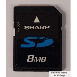 Sharp SD Card 8 MB - Minnekort - Memory Card