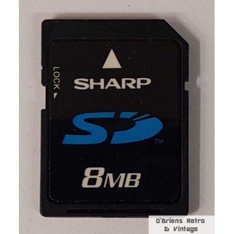 Sharp SD Card 8 MB - Minnekort - Memory Card