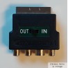 RCA og S-VHS til SCART adapter - Toveis m/signalvelger