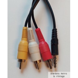 Lyd- og videokabler - RCA og 3.5mm TRRS