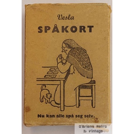 Vesla Spåkort - Med instruksjoner - Gammelt kortspill