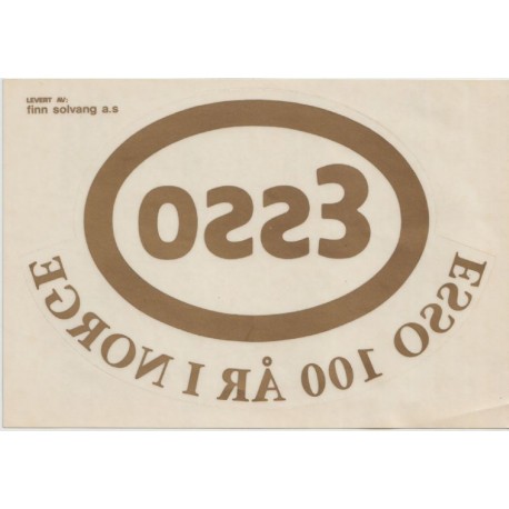 Esso 100 år i norge - Klistremerke til bil