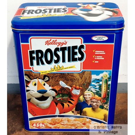 Stor Kellogg's Frosties oppbevaringsboks i metall