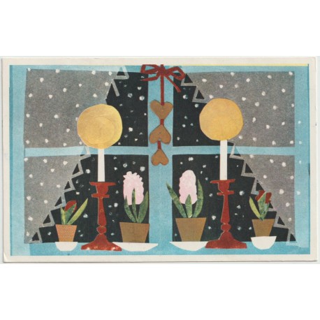 Rosa Horowitz - Julfönster - Postkort