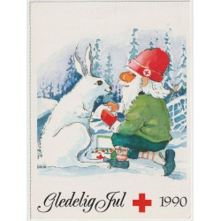 Norges Røde Kors - Gledelig Jul 1990 - Postkort