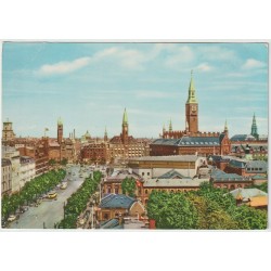 København - Vesterbros passasje med rådhuset - Danmark - Postkort