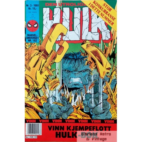 Den utrolige Hulk - Marvel-Universet Nr. 182- 1991