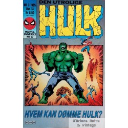 Den utrolige Hulk - Marvel-Universet Nr. 17 - 1985