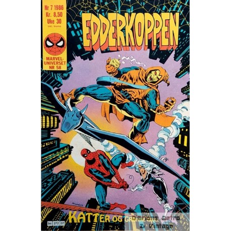Edderkoppen - Marvel-Universet - Nr. 58 - 1986 - Katter og grønne troll
