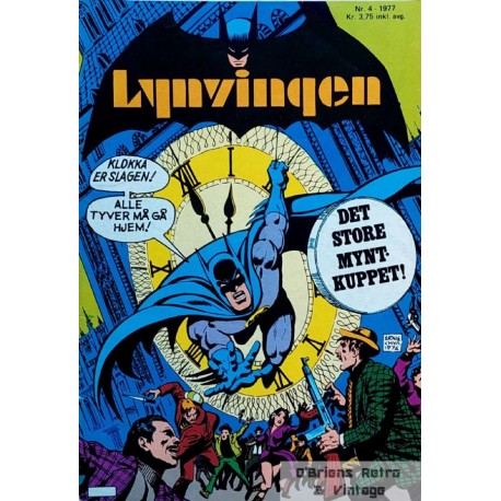 Lynvingen - Batman - 1977 - Nr. 4 Det store myntkuppet