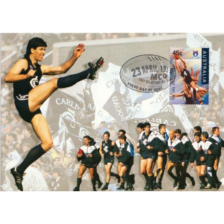 Centenary of the AFL - Carlton - The Blues - Postkort