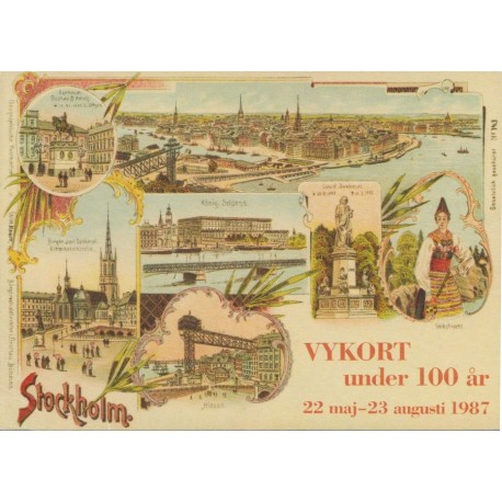 Vykort under 100 år 1987 - Sverige - Postkort