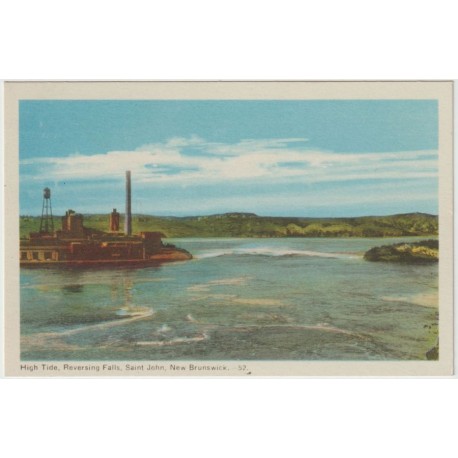 St. John New Brunswick - Reversing Falls - Canada - Postkort