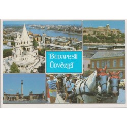Budapesti Üdvözlet - Ungarn - Postkort