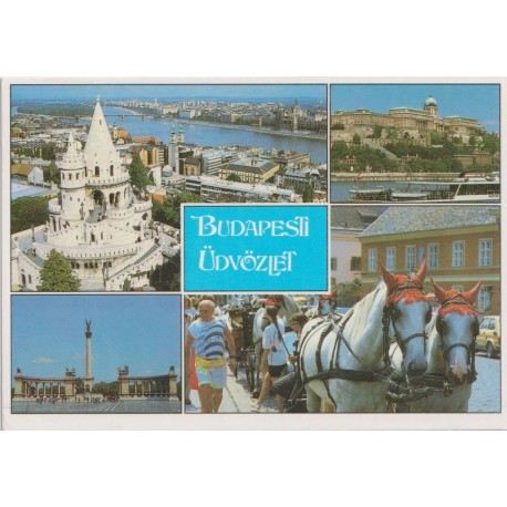 Budapesti Üdvözlet - Ungarn - Postkort