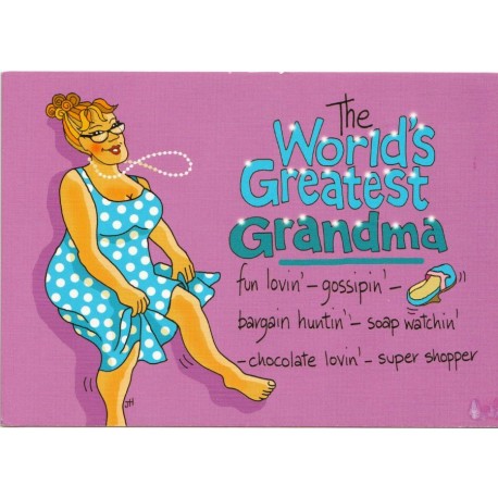 The Worlds Greatest Grandma - Postkort