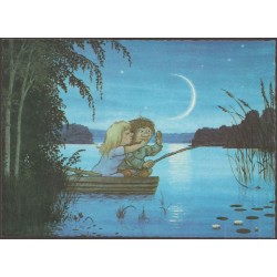 Trollrike - Romantikk - Etter tegning av Rolf Lidberg - Postkort