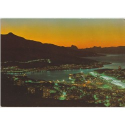 Narvik - Midnattstemning over byen - Postkort