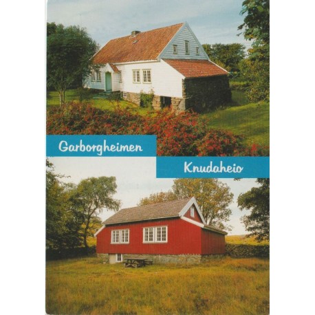 Garborgheimen og Knudaheio - Rogaland - Postkort