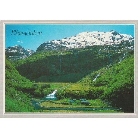 Flåmsdalen - Utsikt fra Flåmsbanen - Postkort