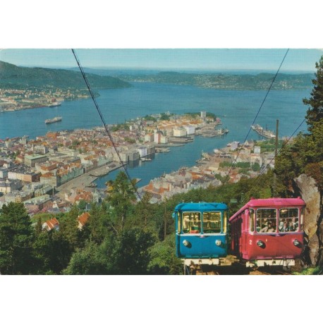 Bergen - Fløybanen - Hordaland - Postkort