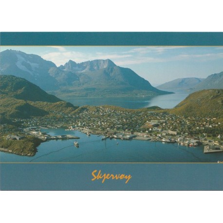 Skjervøy - Oversiktsbilde - Troms - Postkort