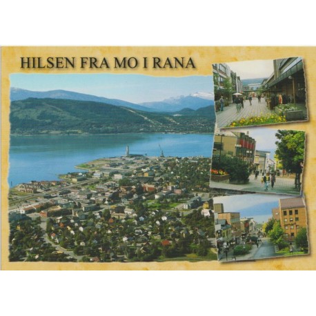 Hilsen fra Mo i Rana - Collage - Nordland - Postkort