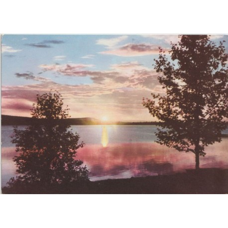 Midnattsol Lappland - Sverige - Postkort