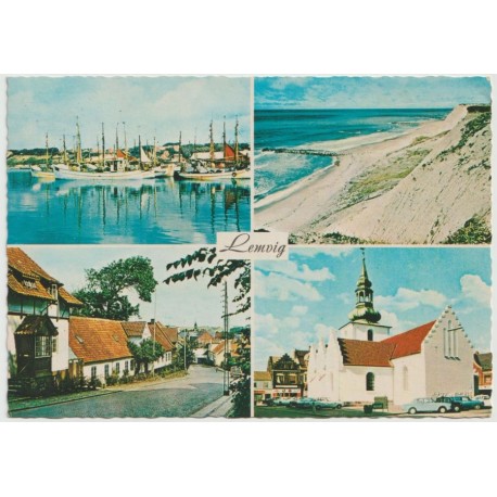 Lemvig - Havneparti - Museet - Danmark - Postkort