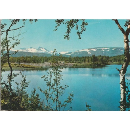 Överuman med Oxtinderne Lappland - Sverige - Postkort