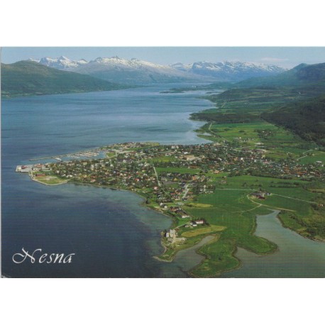 Nesna - Oversiktsbilde - Nordland - Postkort