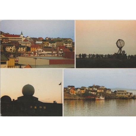 Honningsvåg - Stemplet Ny Ålesund og TS Maxim Gorki - Postkort