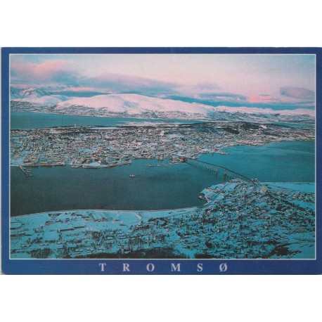 Tromsø - Oversiktsbilde over byen - Postkort