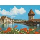 Lucerne - Chapel bridge with Water Tower - Sveits - Postkort