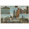Newcastle upon Tyne - Collage - England - Postkort