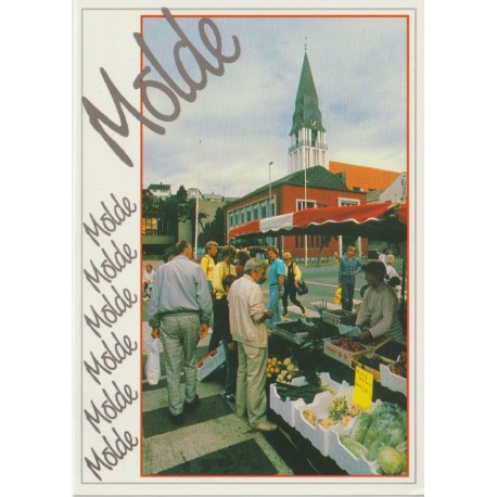 Molde - Torg - Møre og Romsdal - Postkort