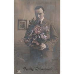 Trevlig Midsommar - Datert 1923 - Postkort