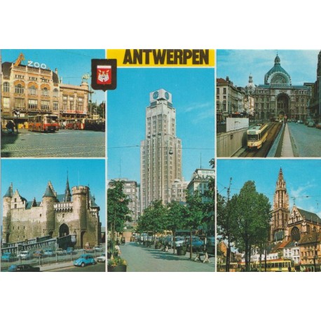 Belgia - Groeten uit Antwerpen - Postkort