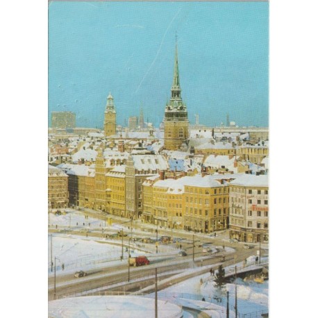 Stockholm - Utsikt från Katarinahissen - Sverige - Postkort