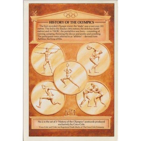 History of the Olympics - No. 2 of 3 - Postkort