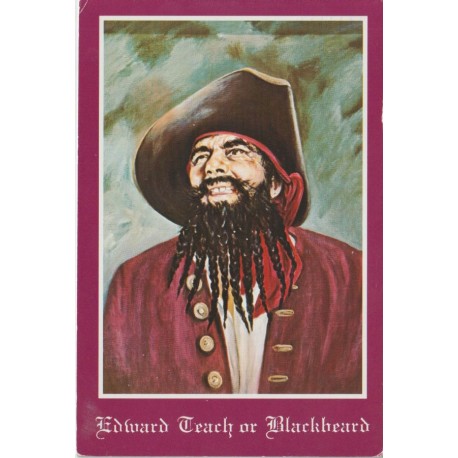 Edward Teach or Blackbeard - Pirate - Postkort