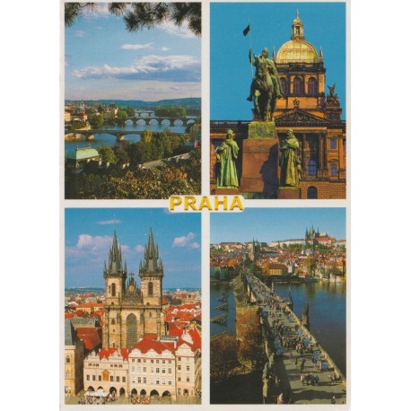 Praha - Collage - Tsjekkia - Postkort