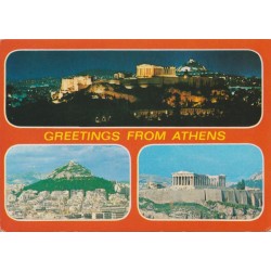 Greetings from Athens - Hellas - Postkort