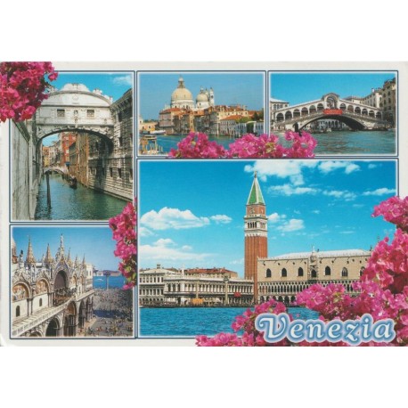 Venezia - Collage - Italia - Postkort