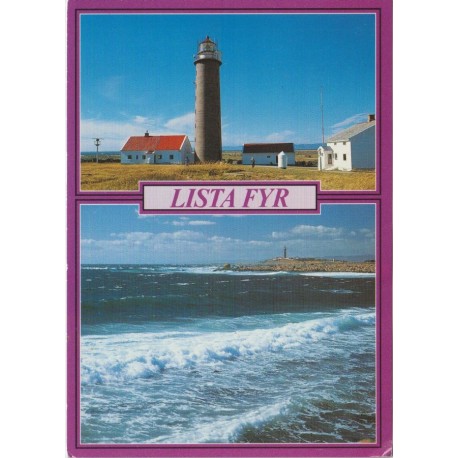 Lista fyr - The Lista Lighthouse - Postkort