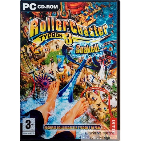 RollerCoaster Tycoon 3 - Soaked! - PC CD-ROM
