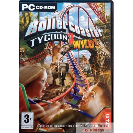 RollerCoaster Tycoon 3 - Wild! - PC CD-ROM